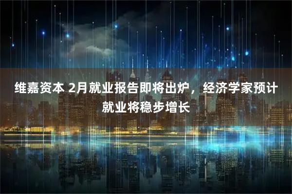 维嘉资本 2月就业报告即将出炉，经济学家预计就业将稳步增长