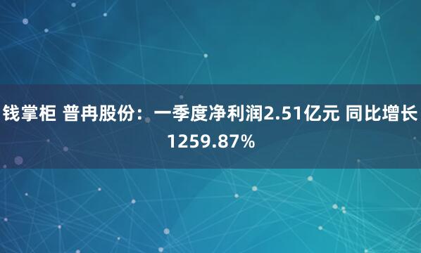 钱掌柜 普冉股份：一季度净利润2.51亿元 同比增长1259.87%